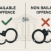 Difference between bailable and non bailable