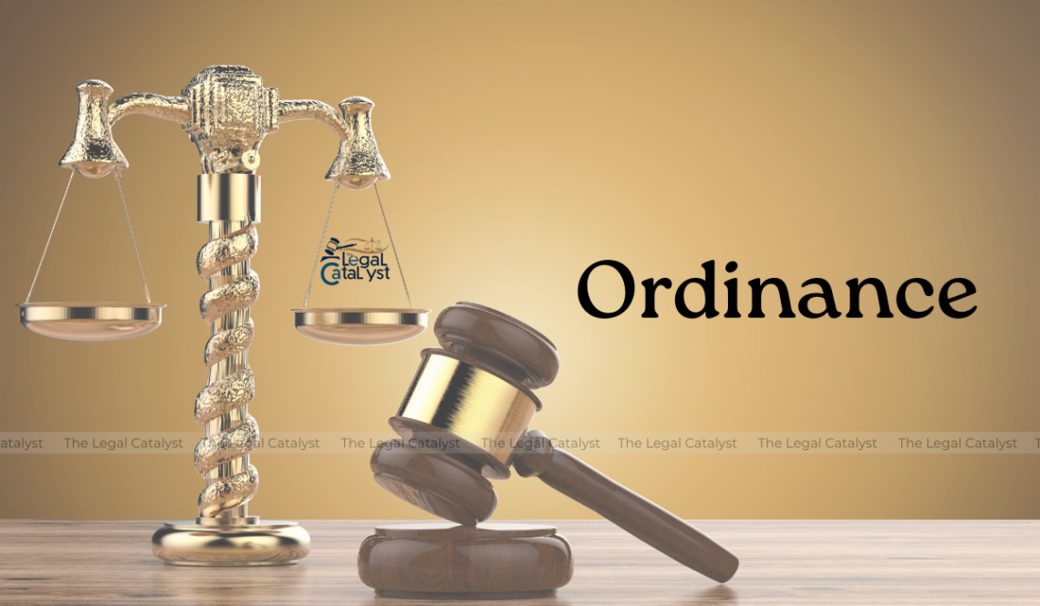 Ordinance-Making Power of the President and the Governor