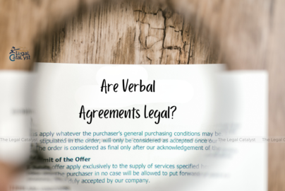 Are Verbal Agreements Legal?