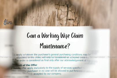 Can a Working Wife Claim Maintenance?